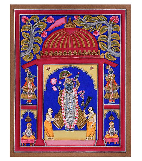 Handmade Shri Nath ji Painting on Paper 1 – The Living Influence