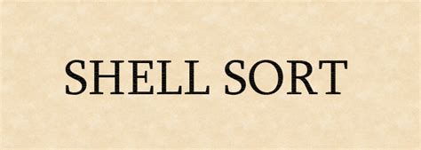 Shell Sort Example 的图像结果