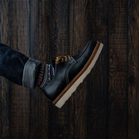 Moc-Toe Shoes (Raven Black) Goodyear Welted – Craft & Glory