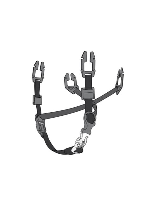 GA90047 MSA Safety | MSA Safety Polyester Webbing Black, Grey Hard Hat ...