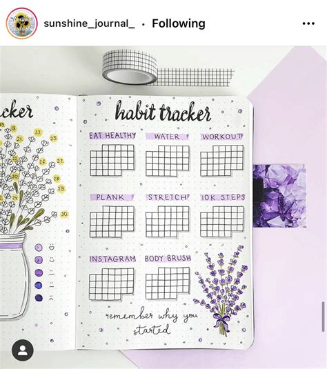 70+ Bullet Journal Habit Tracker Ideas - Life is Messy and Brilliant