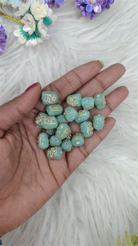 DG292 Mint Blue Small Square Tumble (20 pcs per packet) in Printed ...