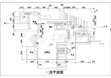 流水别墅的平面图_别墅建筑_土木在线