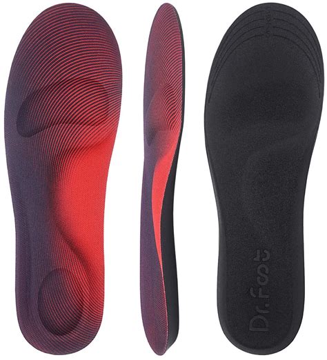 Dr. Foot Arch Support Insoles - Plantar Fasciitis & Heel Pain Relief - Diabetic Foot Support ...