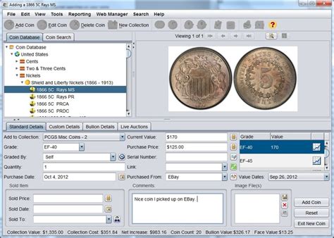 Image result for Coin Collection Inventory Software