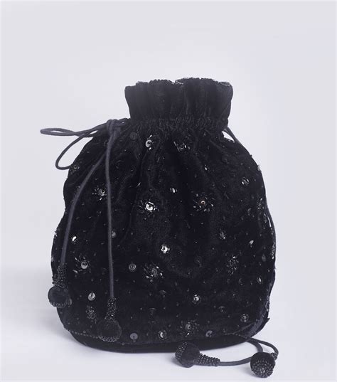 Milky Way Black Velvet Potli – Tulsi Online