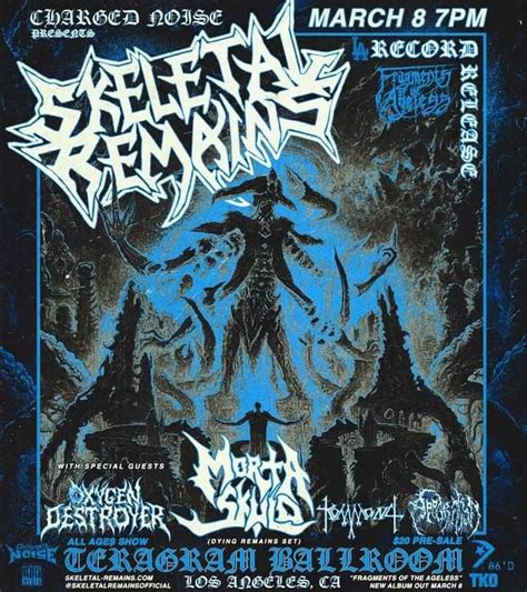 Skeletal Remains/Oxygen Destroyer/Morta Skuld/Kommand/Apparition , The ...