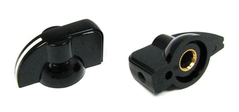 2-pack Potentiometer Knobs: Black "Chickenhead" with Set Screw : Amazon ...