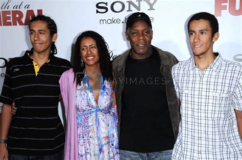 Danny Glover with wife Eliane Cavalleiro and her children at the "Death ...