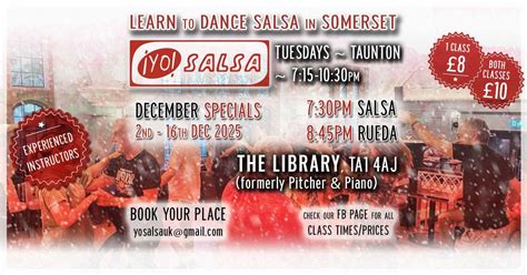 Learn to Dance Salsa/Rueda in Taunton with Yo Salsa (December Specials ...