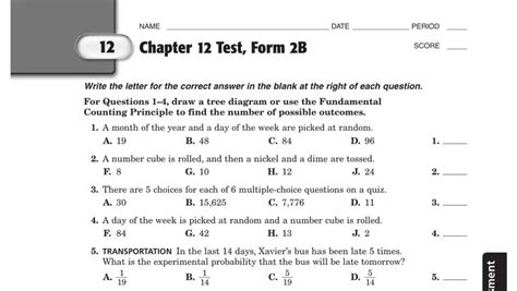 Image result for Chapter 12 Test Answers