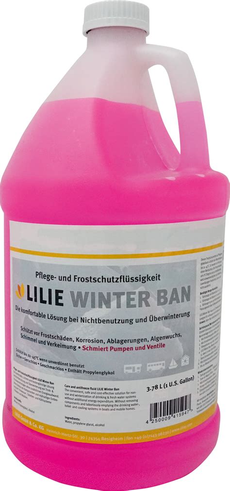 Antifreeze for Drinking and Fresh Water Systems (3,78) Lilie Winter Ban ...