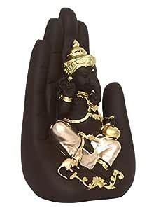 Buy Kuber Industries Polyresin Handcrafted Palm Ganesha Idol Showpiece ...