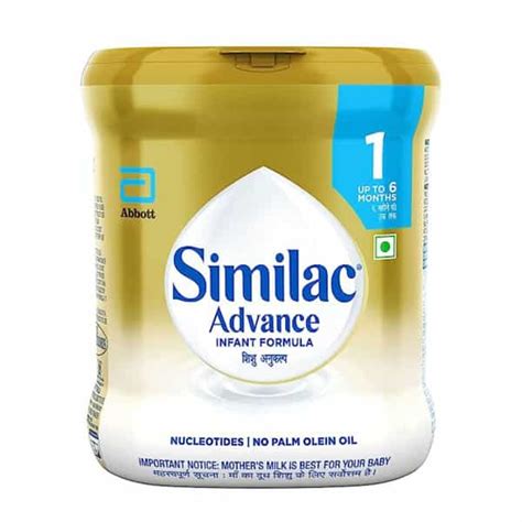 Buy SIMILAC ADVANCE STAGE 1 INFANT FORMULA (UPTO 6 MONTHS) JAR OF 400 G ...