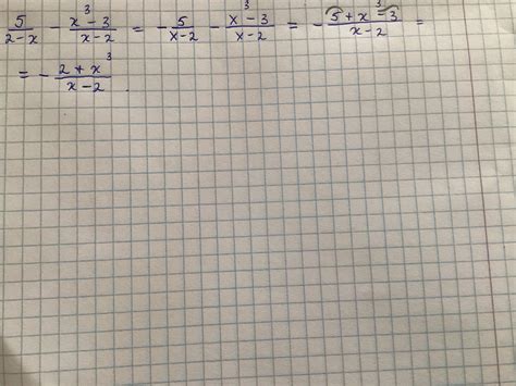 5/(2 - x) - (x ^ 3 - 3)/(x - 2) спростіть вираз - Школьные Знания.com