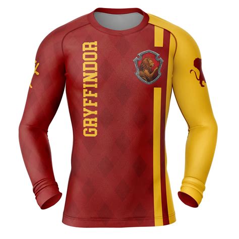 Gryffindor Harry Potter Long Sleeve Rash Guard Compression Shirt ...