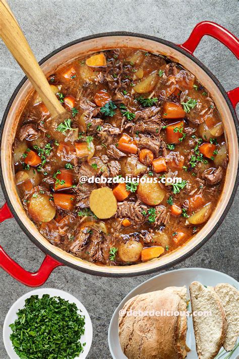 Dutch Oven Beef Stew Recipe With Carrots and Potatoes