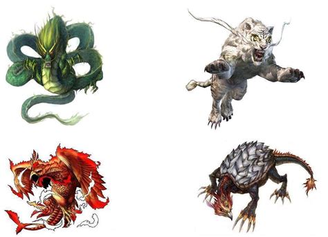 四大神兽凶兽和灵兽，他们分别有哪些？强大的知识图，神话动物 - 每日头条