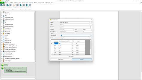 CiviLab: Soil software | Direct shear test