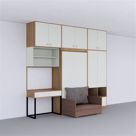 Single Vertical iBed with Sofa Storage, Loft & Wardrobe -2 ...