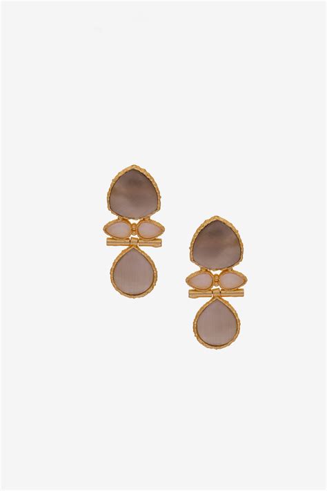 18K Gold plated Leaf Drop Studs