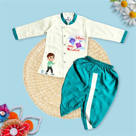 First Makar Sankranti (Dhoti Kurta) – Giggle Basket
