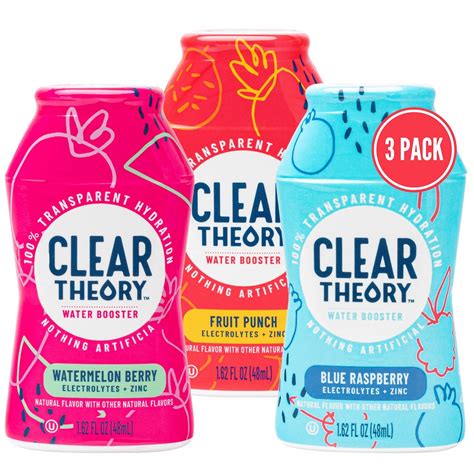 Amazon.com: Clear Theory Water Flavoring Drops, Electrolytes Drink Mix, Water Enhancer Liquid ...