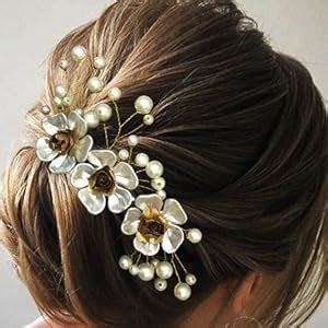 Buy Hair Flare 2199 Artificial Metal Bridal Hair Pin Accessories For ...