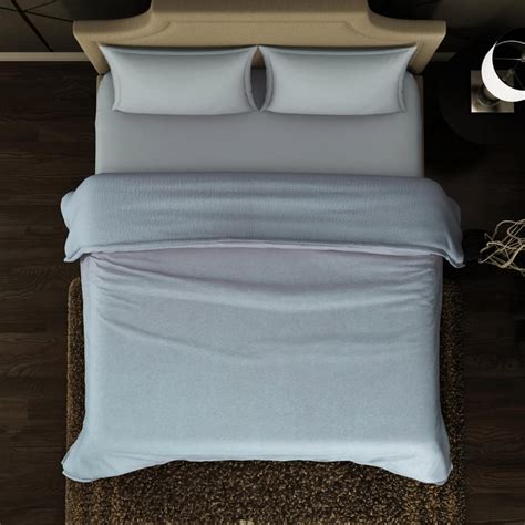 Buy SPACES Cushlon Light Blue Solid Double Bed Blanket from Spaces at ...