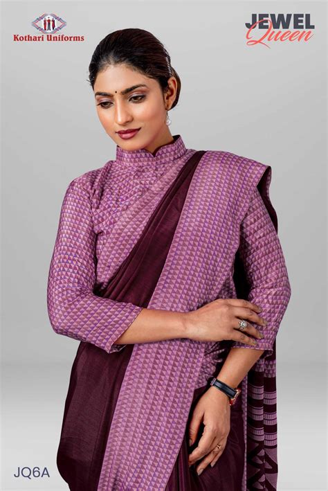 JQ6A - Uniform Sarees | Kothari Uniforms | Jewel Queen