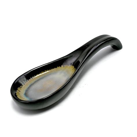 Amoorcart Ceramic Serving Spoon Rest Spatula Holder Keeper Rester Stand ...