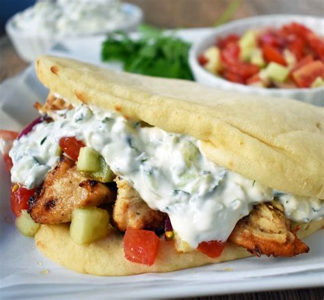 Greek Chicken Gyros with Tzatziki Sauce | Recipe Cart | Recipe Cart