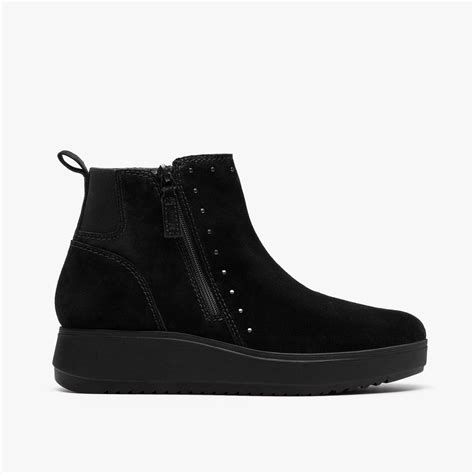 Botines de ante negro para mujer Zylah Willow | Clarks