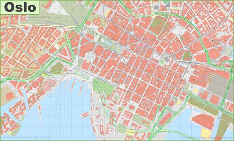 Oslo city center map