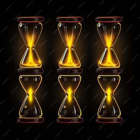 Premium Photo | Neon Design of Hourglass Icon Emoji With Time Sensitive Urgent and Patient ...