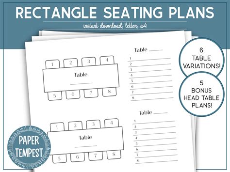 Rectangular Table Seating 的图像结果