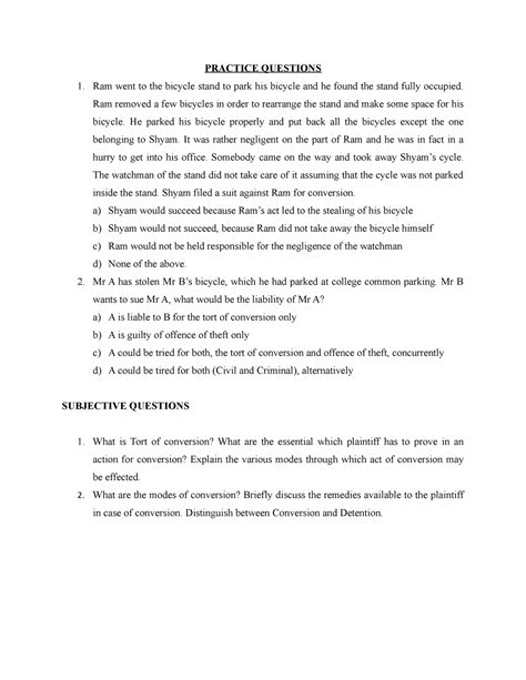 Chapter-12 pyqs - Questions - PRACTICE QUESTIONS Ram went to the ...