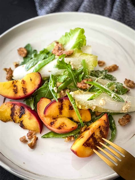 Grilled Peach Salad with Feta | The Sidesmith