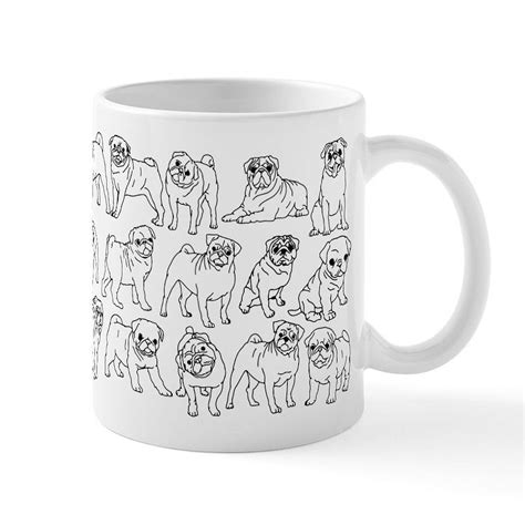 CafePress - Pugs - 11 oz Ceramic Mug - Novelty Coffee Tea Cup - Walmart.com