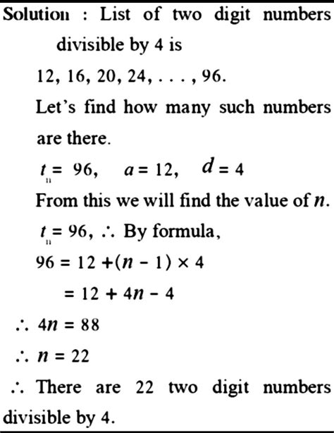 how many two digit numbers which are divisible by 4 by arithmetic ...