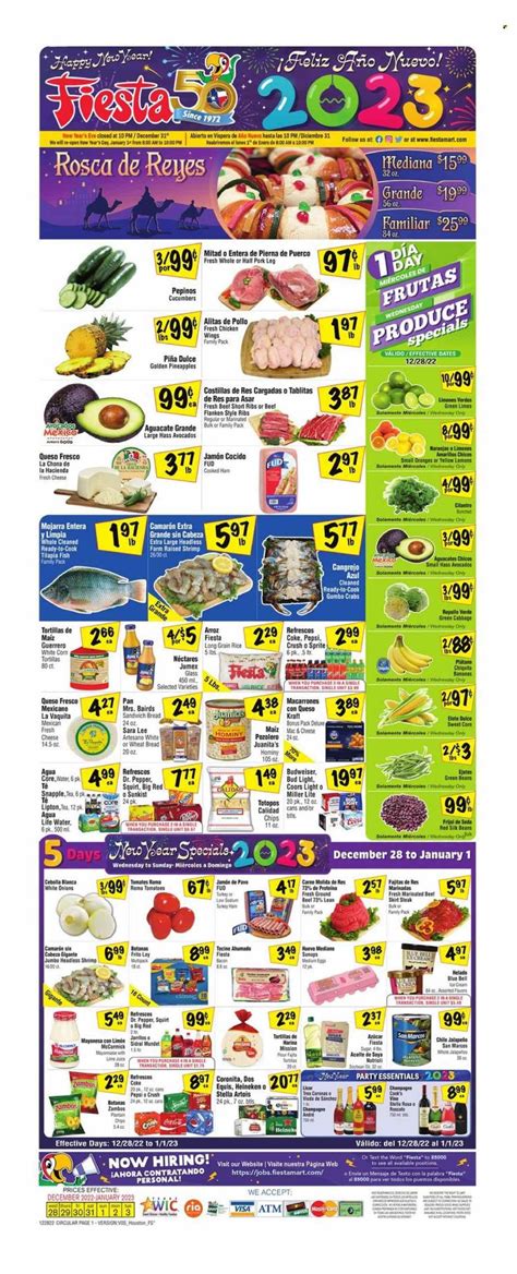 Fiesta Mart (TX) Weekly Ad Flyer Specials December 28 to January 3, 2023