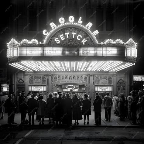 A Timeless Night at the Vintage Cinema Capturing the Essence of Classic ...