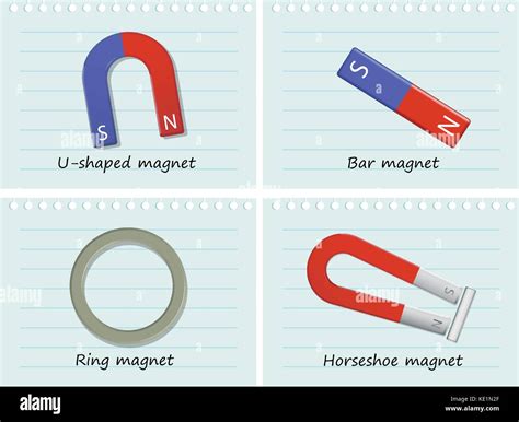 Four types of magnets illustration Stock Vector Image & Art - Alamy