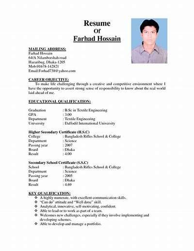 Image result for CV Format for Job