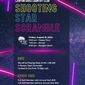 Shooting Star Scramble, Canyon Oaks Country Club, Chico, 16 August 2024 ...