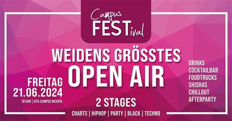 Campus FESTival 2024 // Weidens größtes Open Air! ☀️, Campus FESTival ...