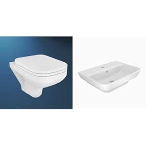 Kohler Span Square Wall Mounted Toilet | Ceramic Western Bathroom ...