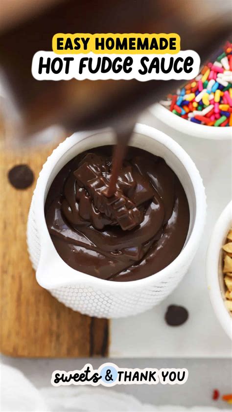 Homemade Hot Fudge Sauce (No Corn Syrup Recipe!)