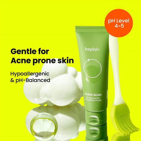 MUNG BEAN pH-BALANCED CLEANSING FOAM 160ml - maccaron