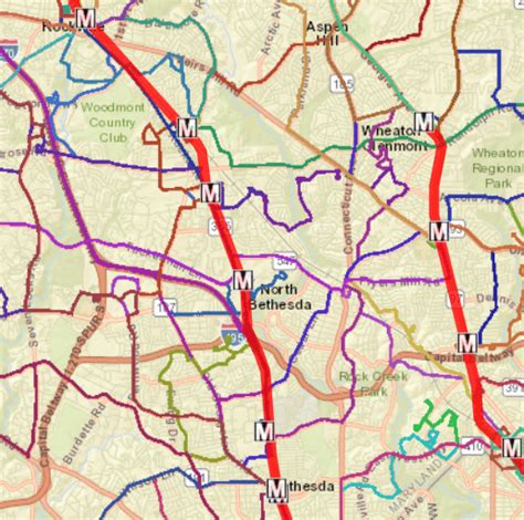 North Bethesda Transit Maps: Metro Stations Bus Routes Shuttles
